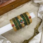 Mayilpeeli with Coin malai Bangles