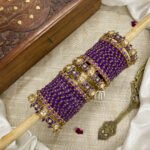2D Crystal - Purple and Gold stones