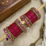 2D Crystal - Rani pink and Green