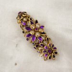 Saree Pins - 3D Blossom (purple)