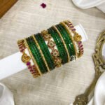 Flower Bangles (Green)