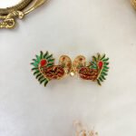 Annapakshi Center Clip  - Green & Red