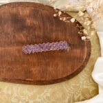 Kundan Center clips - Square (Lavender)