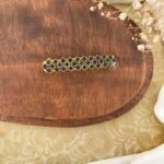 Kundan Center clips - Square (Black)