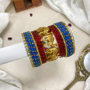 Camel Bangles - Krishna Blue And Red