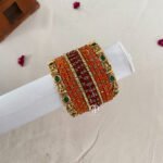 Lakshmi Set - Rust Orange And Maroon