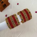 Double Side Mango With Lakshmi - Red And Green