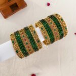 Double Side Mango With Lakshmi - Green