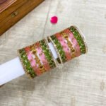 Kannan - Baby Pink & Olive Green