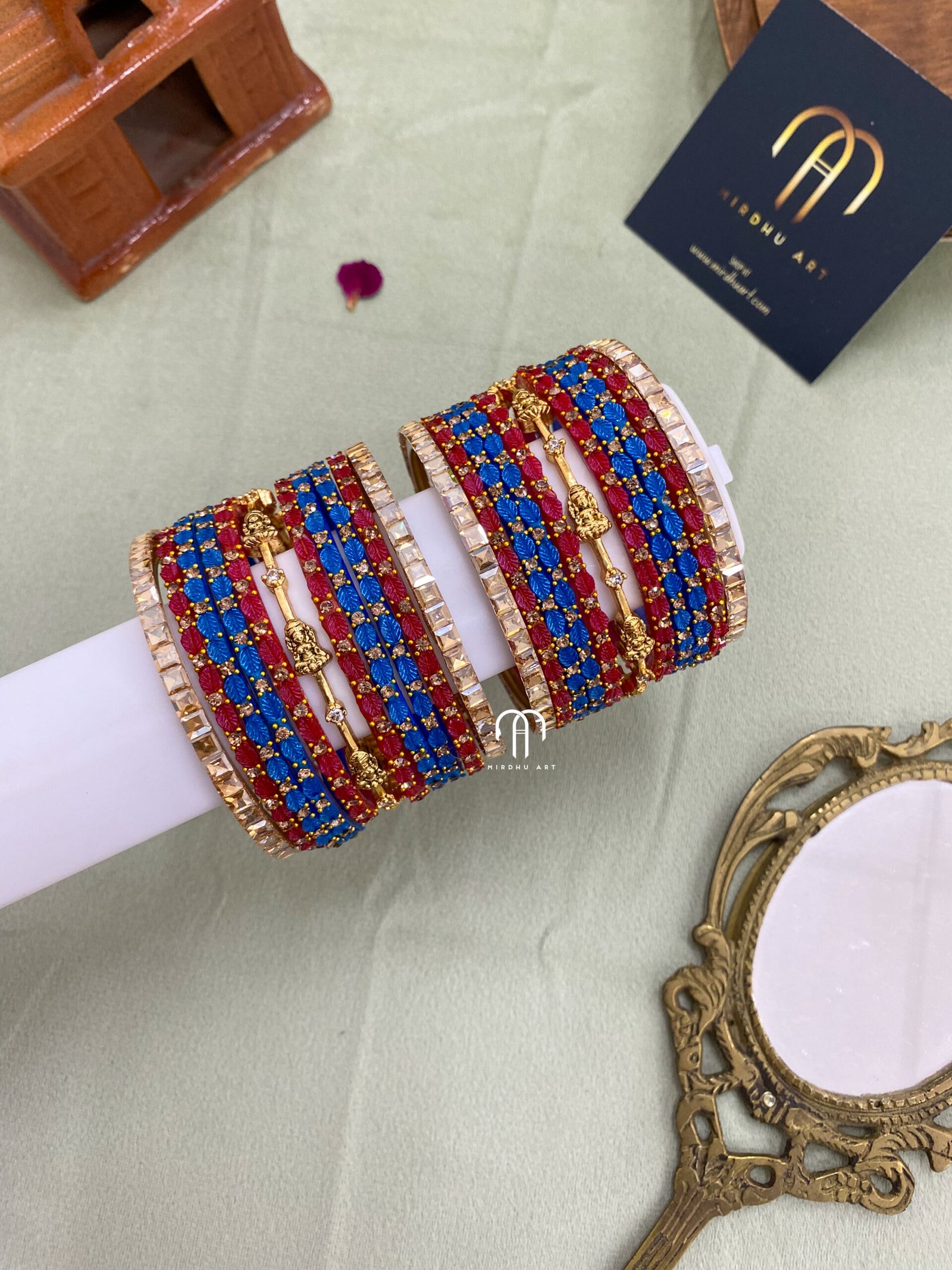 Budget Friendly Lakshmi – Krishna Blue And Red
