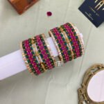Budget Friendly Lakshmi - Rani Pink & Green