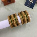 Budget Friendly Bangles - Golden & Green