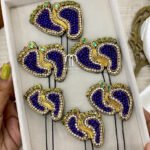 Foot Upins - Purple and turquoise green