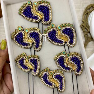 Foot Upins - Purple and turquoise green