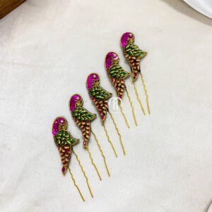 Parrot - U-Pins (Rani Pink And Green )