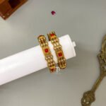 Pearl & Coral Bangles
