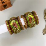 Peacock - Mezanta Pink & Olive green