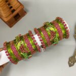 Parrot Lotus - Mezanta Pink & Olive green