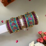 Lotus set - Purple and Krishna blue
