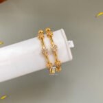 Kids bangles  - white stone flower