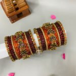 Lotus set - Maroon and Orange