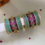 Lotus set - Turquoise Blue and Purple