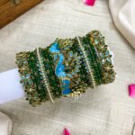 Swan - Green & Sky Blue